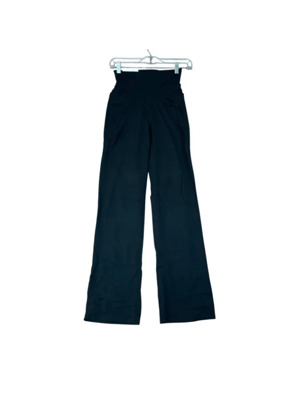 NWT Jockey Women's S Yoga Pant Black Salt High Waist Side Pockets B1486